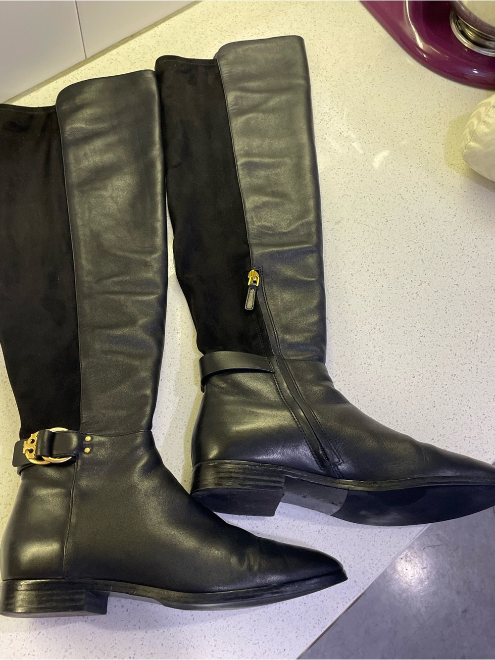 ✨Tory Burch✨ Marsden leather Riding equestrian Boots over knee size 10, like new - Picture 13 of 16
